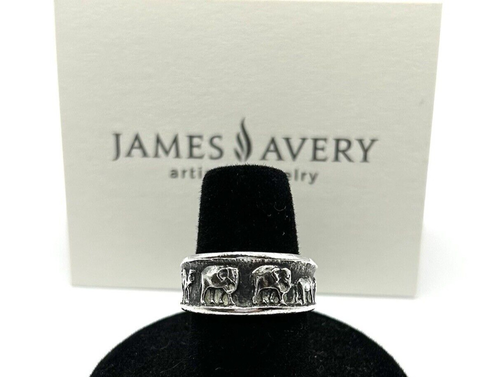 James Avery Retired 925 Sterling Silver Noah’s Ark Animal Ring Size 6.25